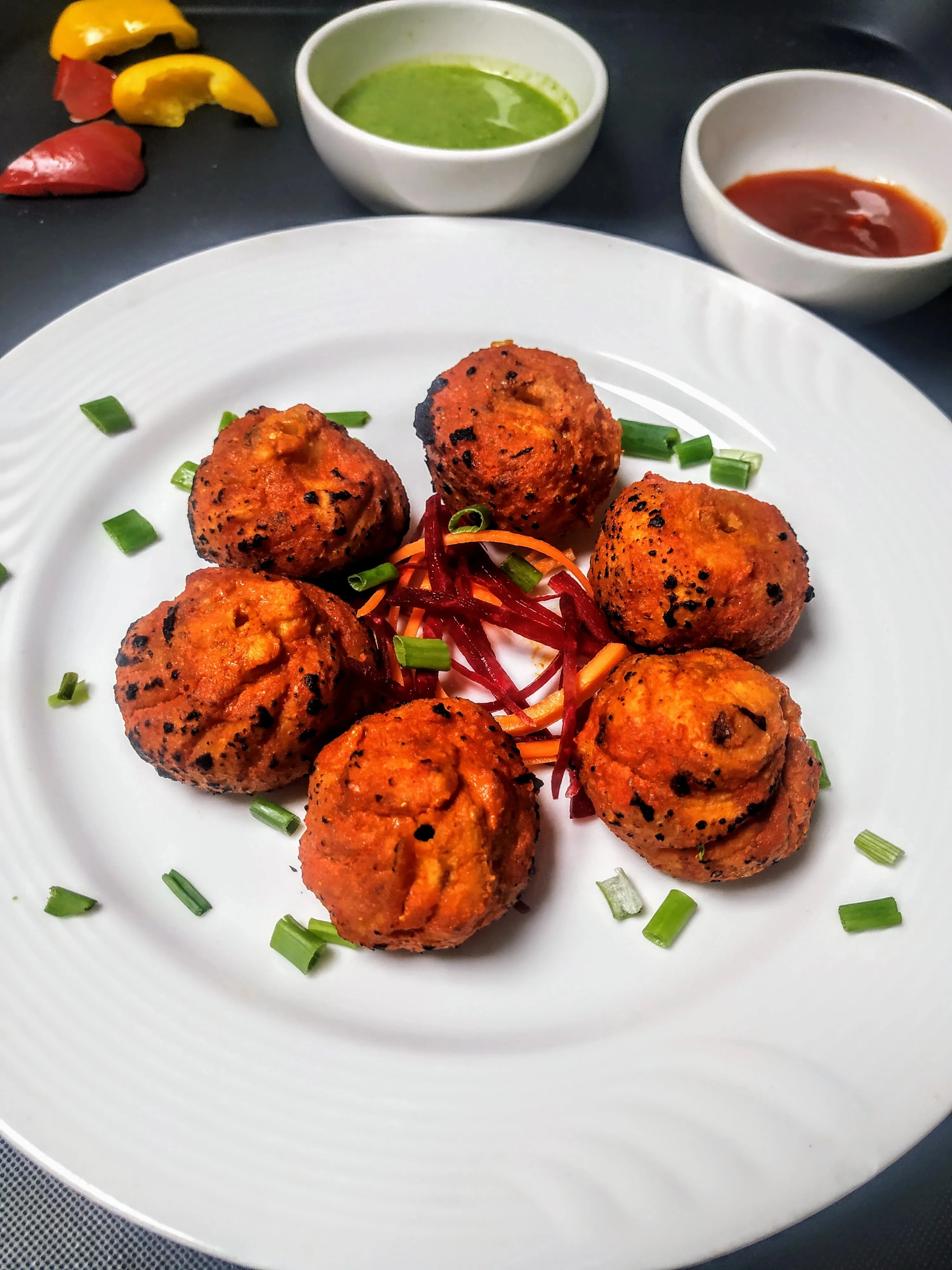 Tandoori Momos(6 Pcs)