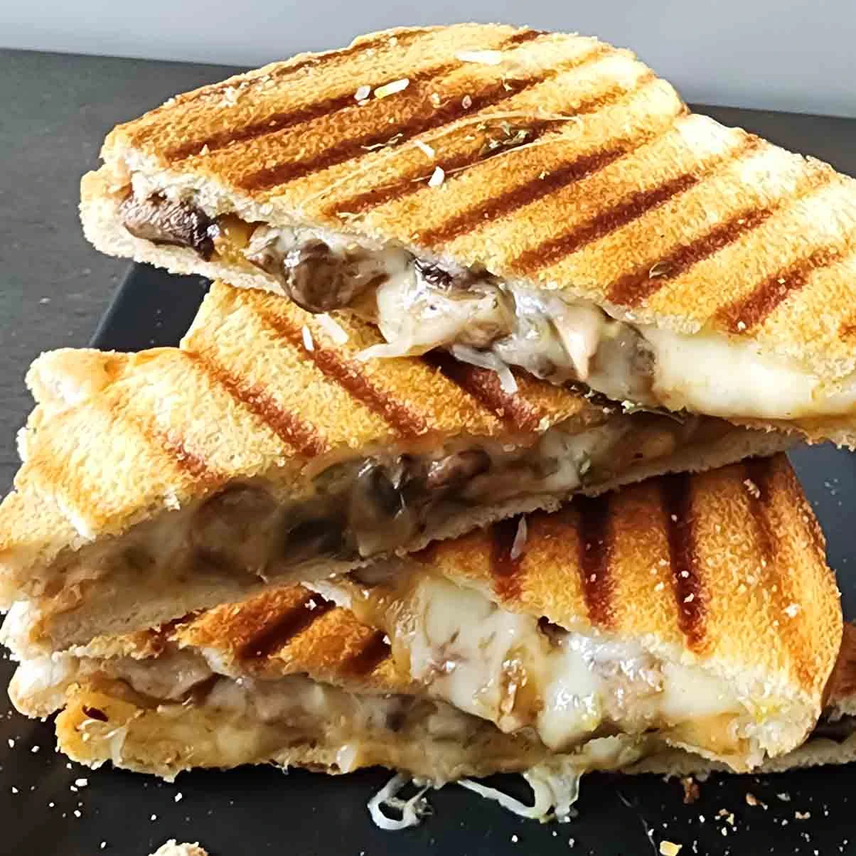 Black Pepper, Mushrooms & Cheese Grilled