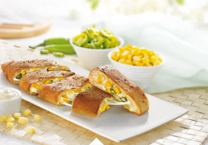 Veg Stuffed Garlic Bread