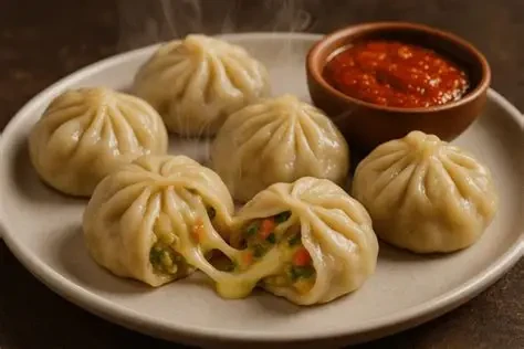 Veg Cheesy Momos