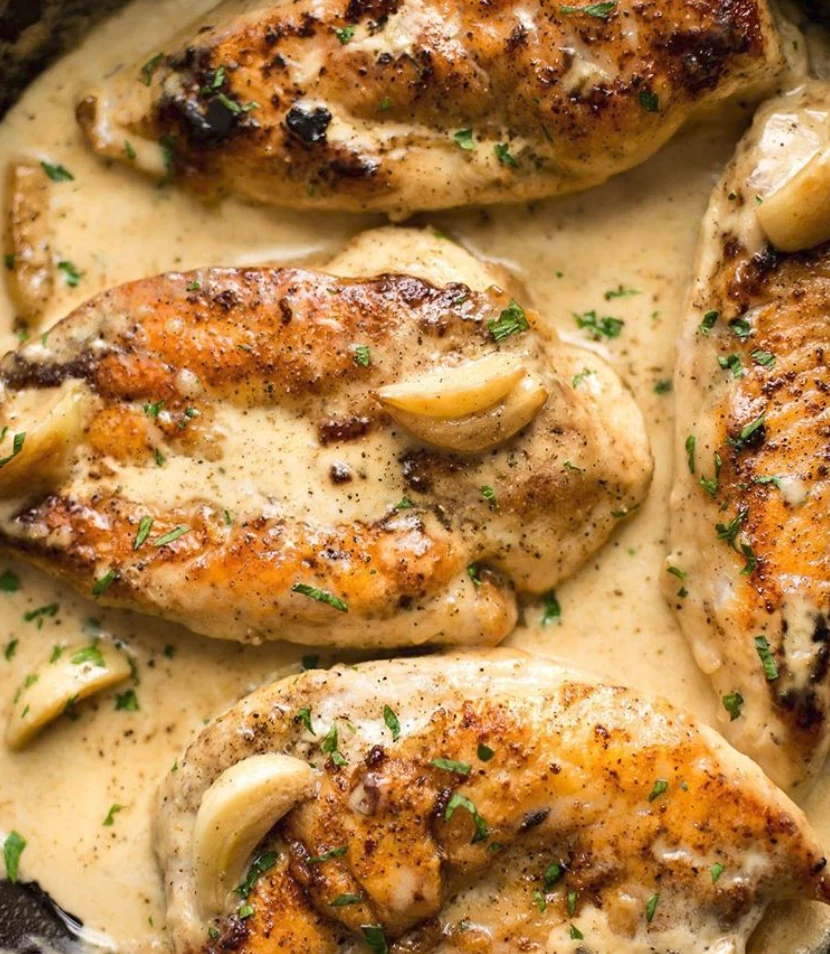 Grilled Chicken Creamy Sauce