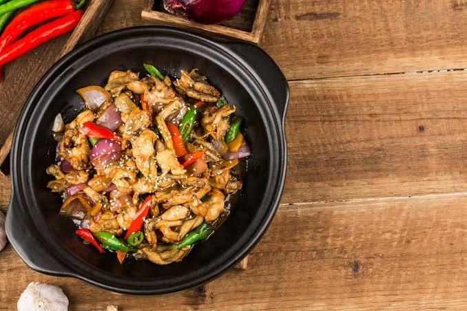 Shredded Bell Pepper Chicken