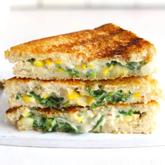 Spinach Corn Sandwich