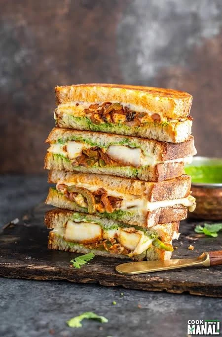 Grilled Tandoori Paneer Sandwich