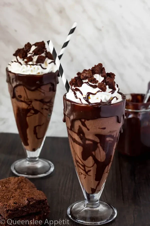 Chocolate Brownie Ice Cream Shake