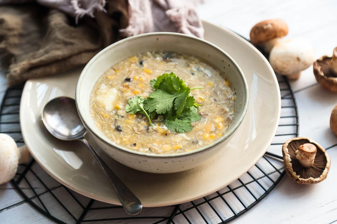 Sweet Corn Mushroom Soup