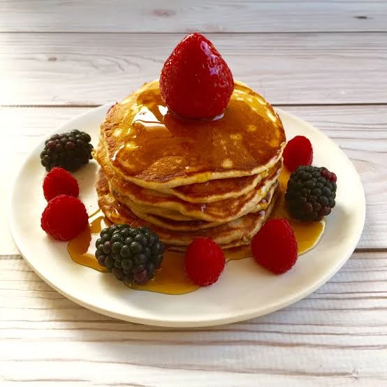 Mix fruits  swing pan cakes