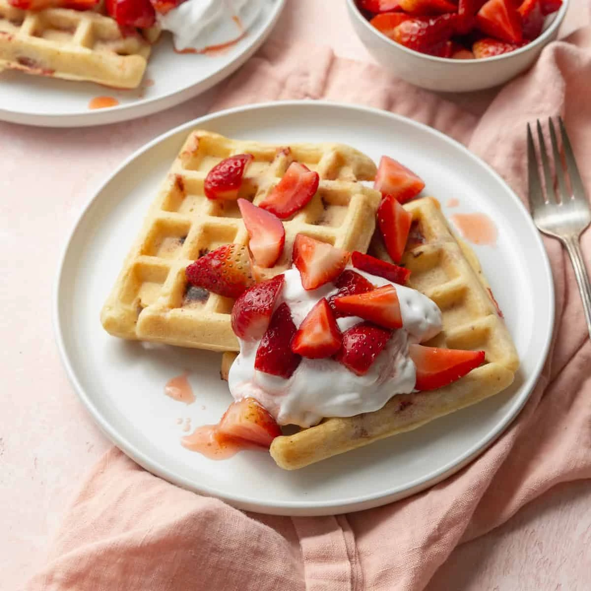 Strawberry Waffles