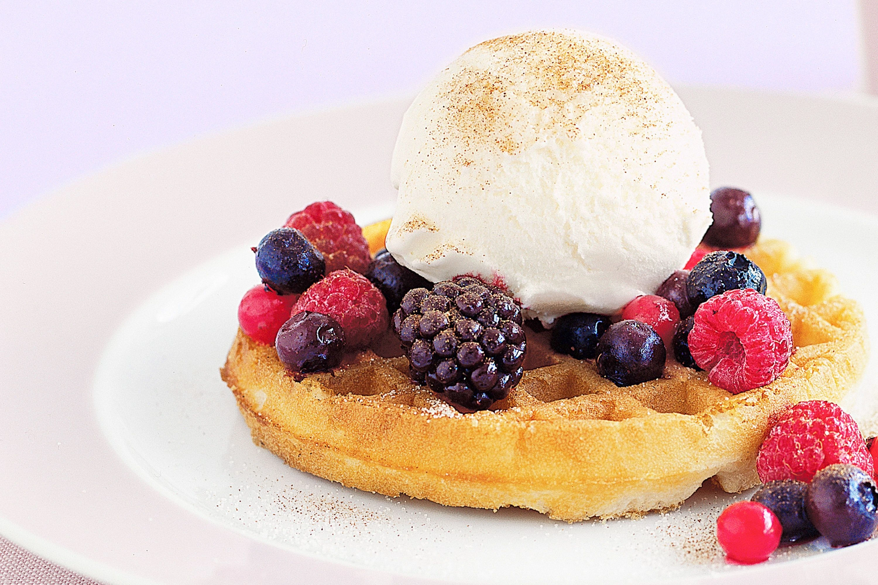 Berry licious waffles