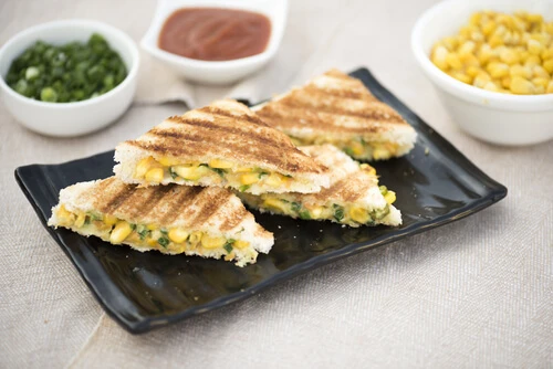 Masala Corn Sandwich