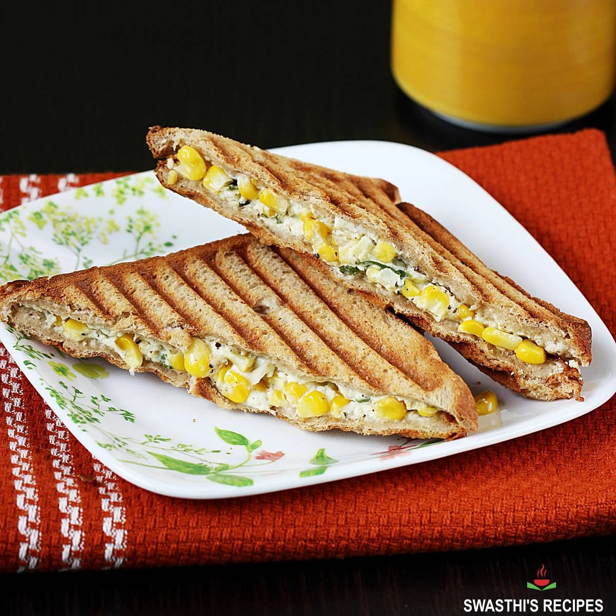 Mushroom Corn Sandwich