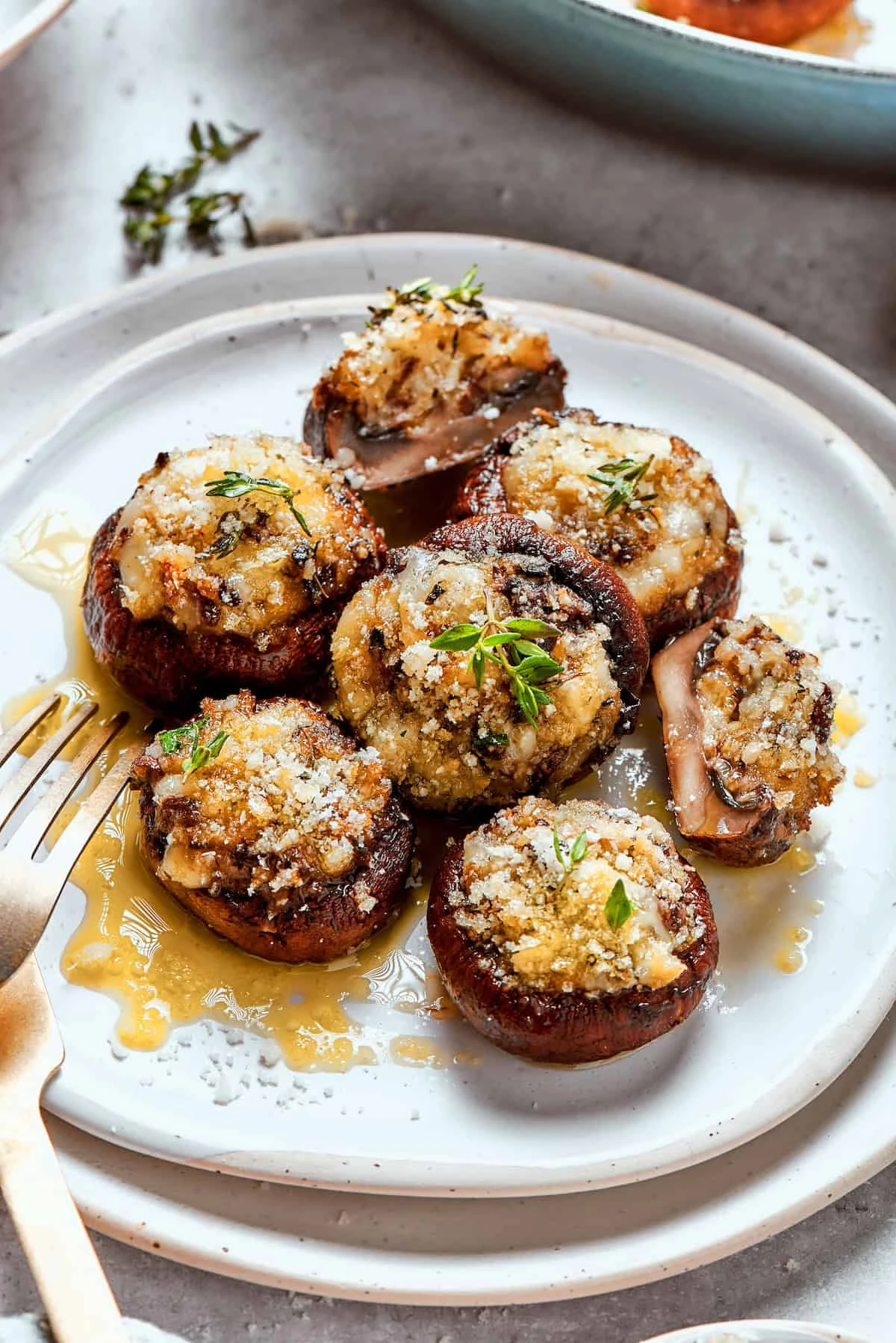 Stuffed Mushroom Garlic Bread
