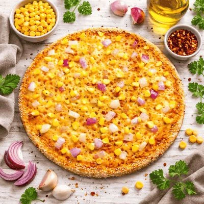 Corn & Onion Pizza