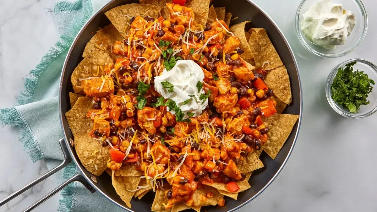 Mix Veg Chicken Nachos