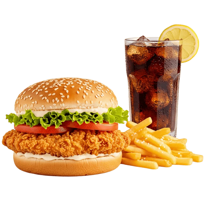 Schezwan Chicken Burger