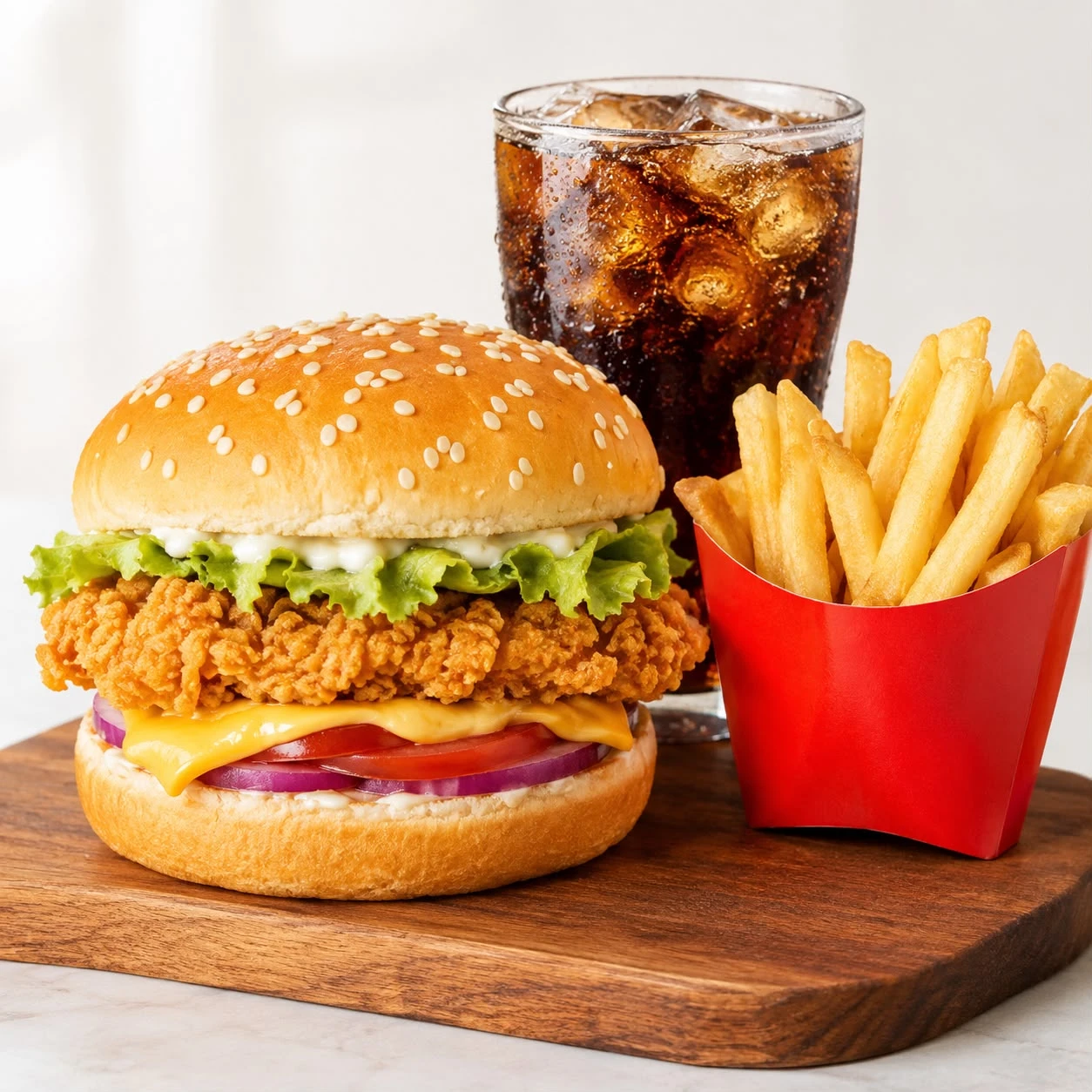 Chicken Burger Combo