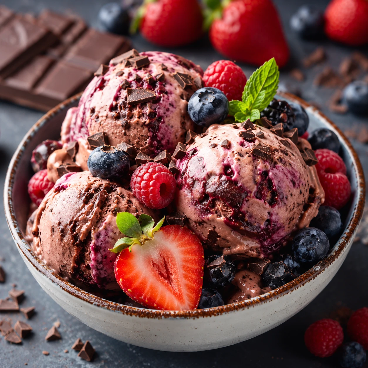 Choco Berry Ice Cream